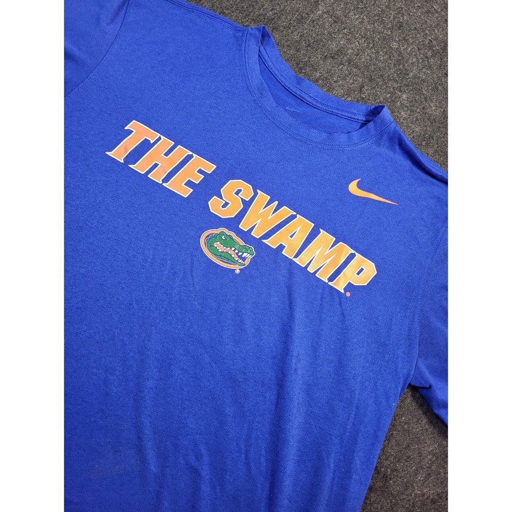 Florida Gators Nike The Swamp Men's Large Blue Dri Fit Stretch Gym Blue Orange